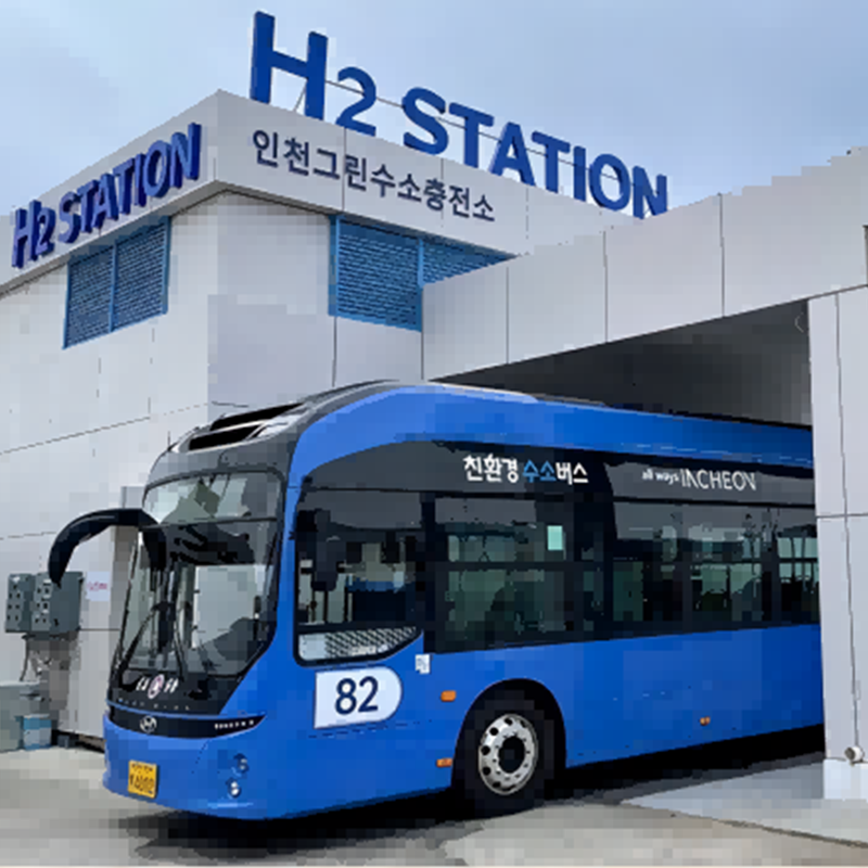 Hego Koreako Gobernuak hidrogeno bidezko lehen autobusa aurkeztu du energia garbiaren plan baten arabera