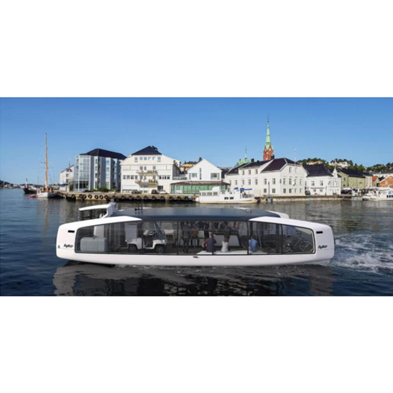 Hyke-k erregai-pilen hidrogeno ferry txikia jarri du martxan Norvegian