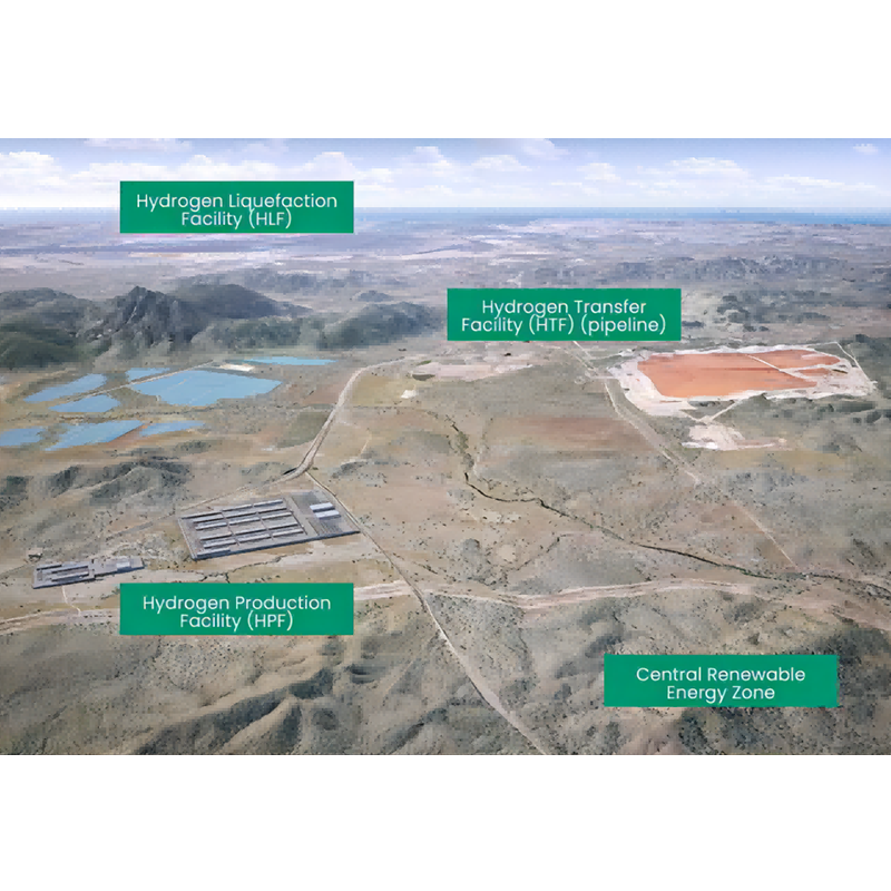 Australiako gobernuak 437 milioi dolar inbertitzen ditu 2,5 GW-ko hidrogeno-energia zentro berde bat eraikitzeko